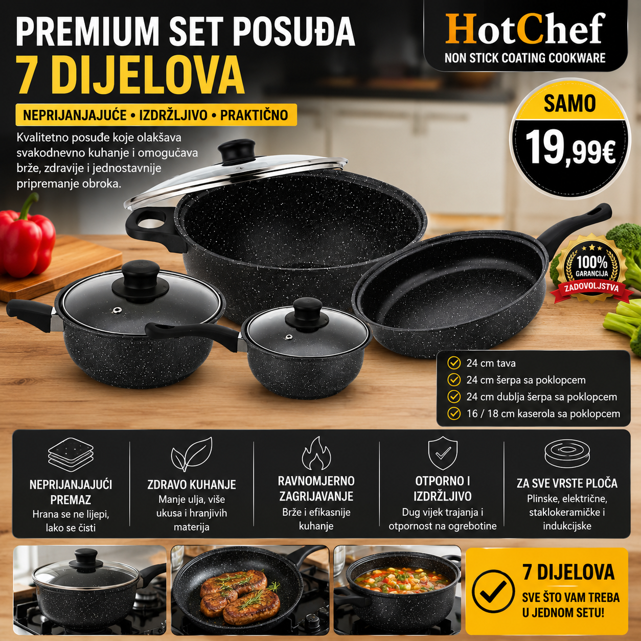 Premium set posuđa – 7 dijelova