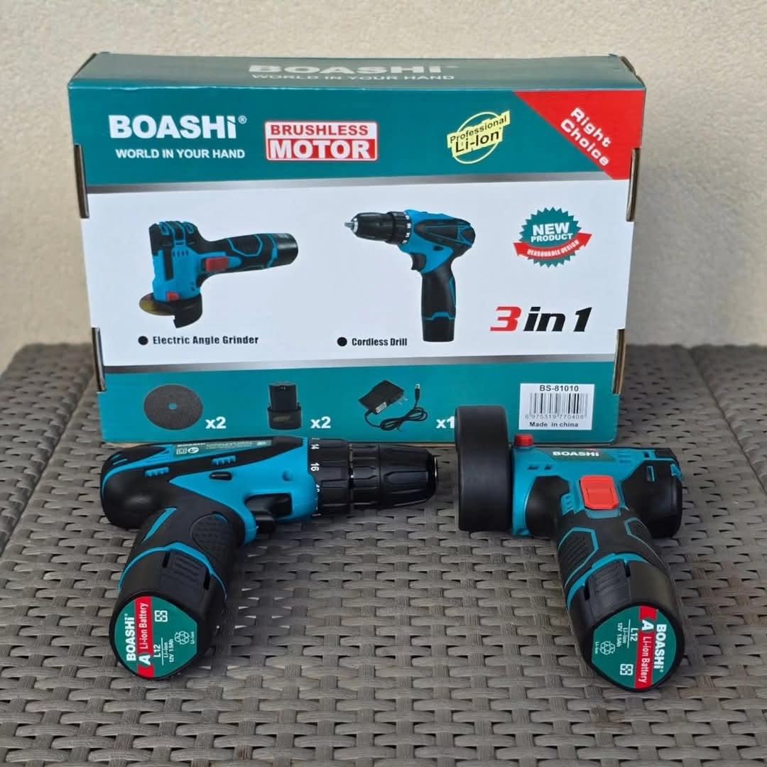 Mini brusilica+srafilica sa dvije baterije od 12V i dva brusa gratis