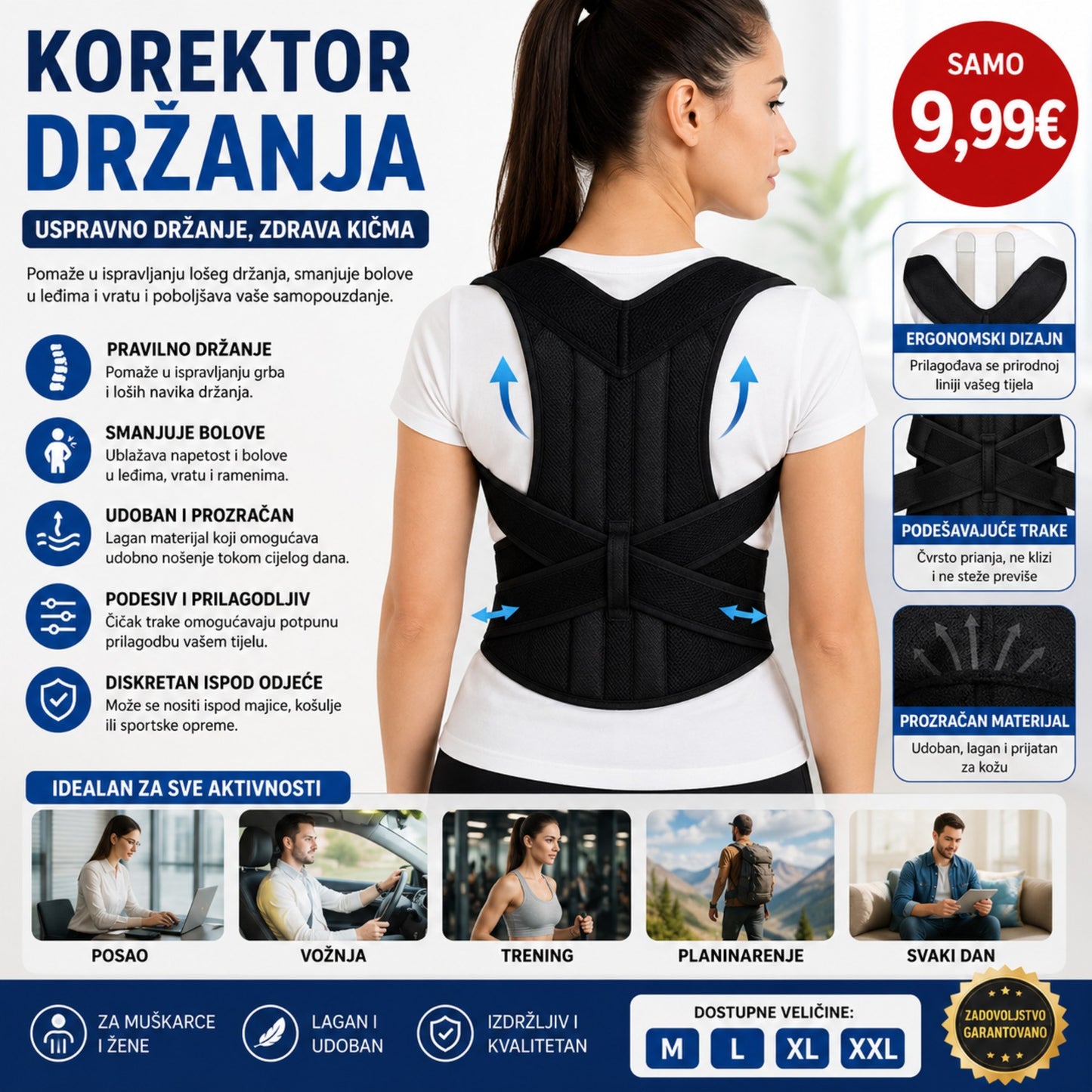 Korektor držanja leđa