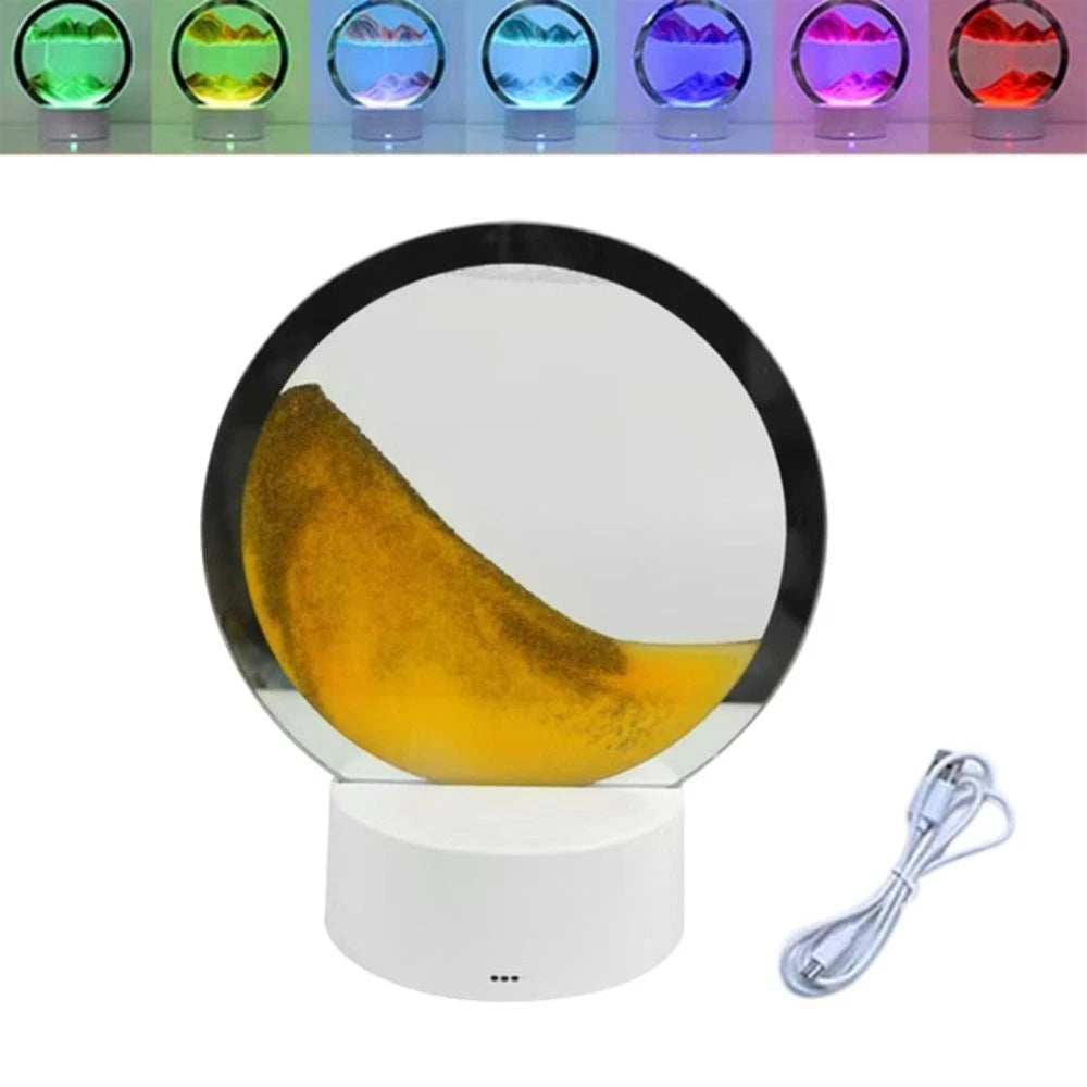 Pješčani sat i dekorativna lampa u jednom