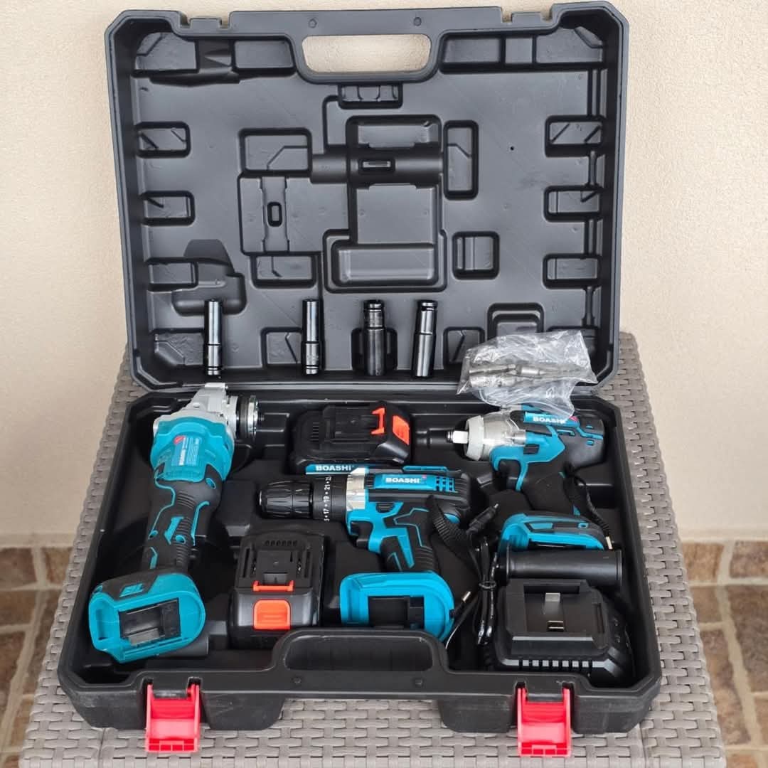 Komplet Aku 3u1 sa dvije litijumske baterije 88V (6.0 Ah): brusilica, šrafilica, aku odvijac