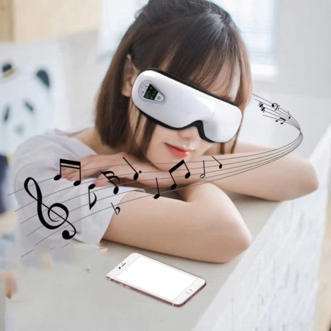 Elektricni masazer za oci sa bluetooth zvucnikom