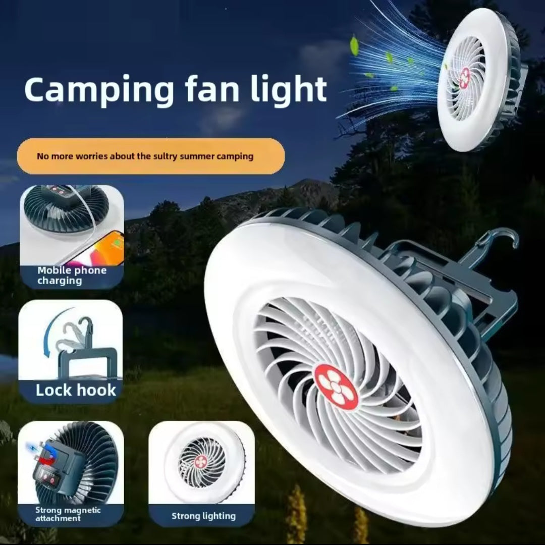 Prenosivi Ventilator i Kamp Svijetlo 2u1