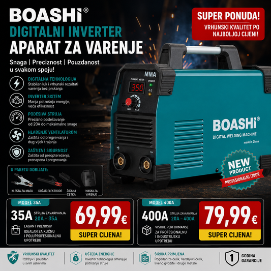 BOASHI Digitalni Inverter Aparat za Varenje