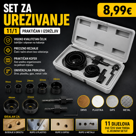 Set za urezivanje 11/1