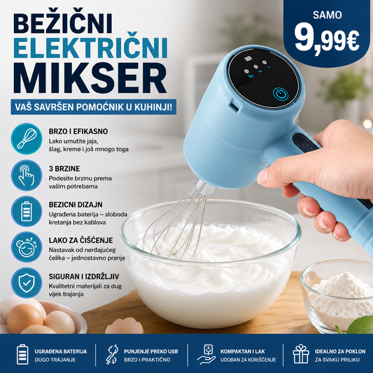 Bezicni elektricni mikser