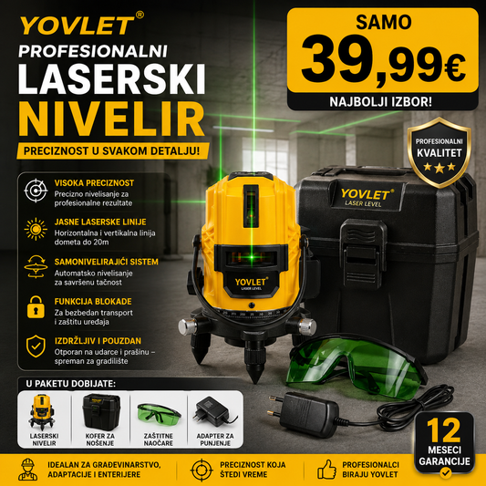 YOVLET PROFESIONALNI LASERSKI NIVELIR