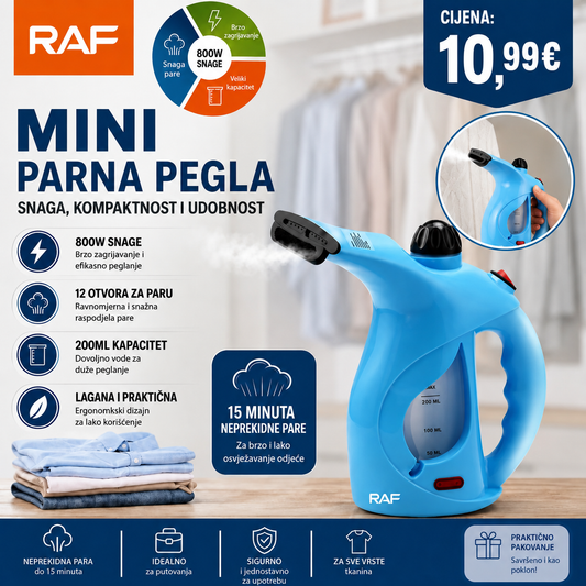 Mini Parna Pegla RAF – Kompaktna, snažna i uvijek pri ruci