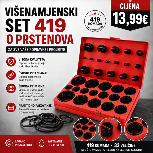 VIŠENAMJENSKI SET 419 O PRSTENOVA