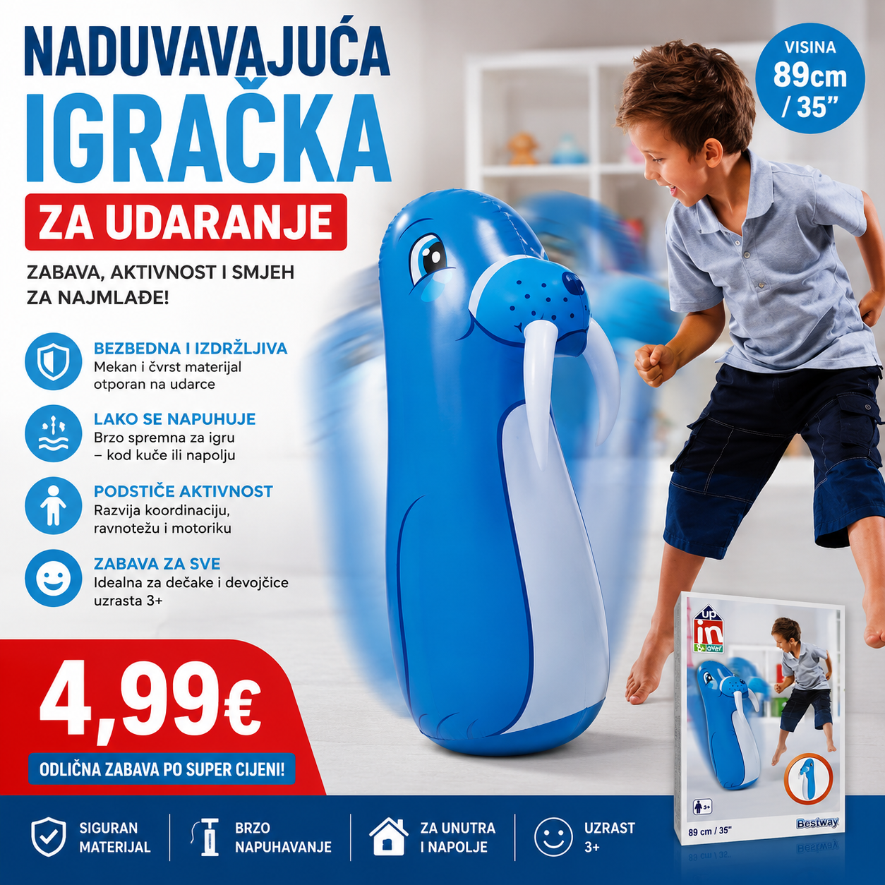 Naduvavajuca igracka za udaranje