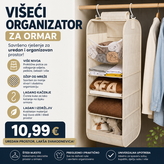 Viseći organizator za ormar