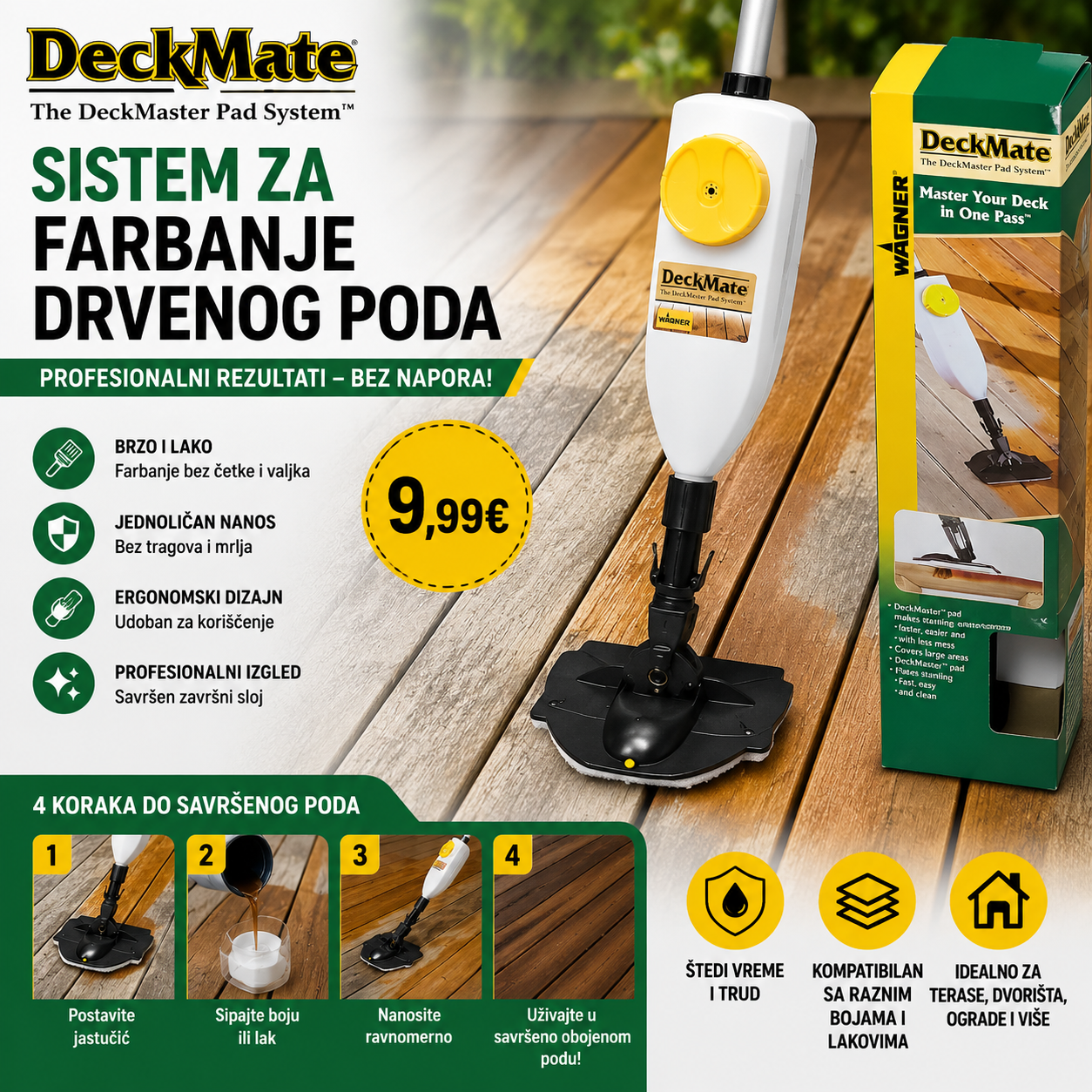 Deck Master sistem za farbanje drvenog poda