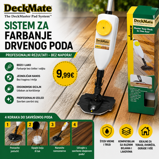 Deck Master sistem za farbanje drvenog poda