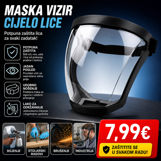 Maska vizir cijelo lice