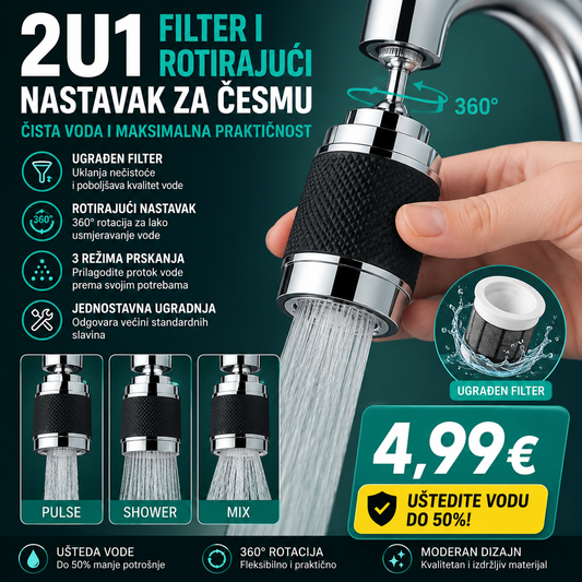 2u1 filter i rotirajuci nastavak za cesmu