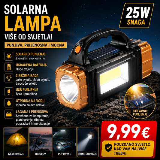 Solarna lampa 25W