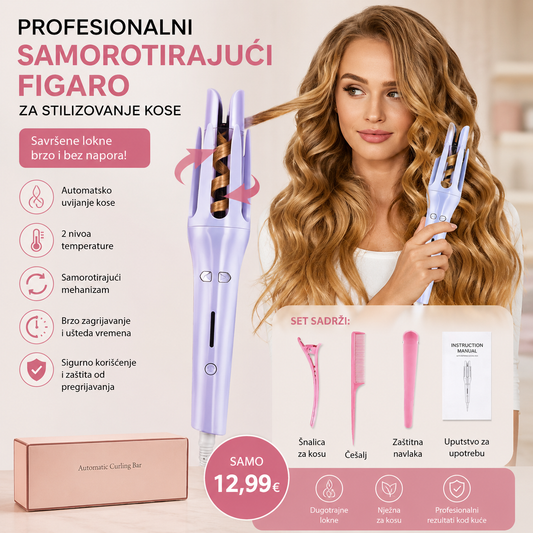 Profesionalni samorotirajuci figaro za stilizovanje kose