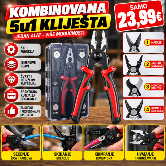 Kombinovana 5u1 kliješta