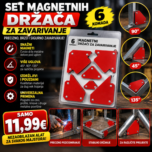 Set magnetnih držača za zavarivanje (6 kom)