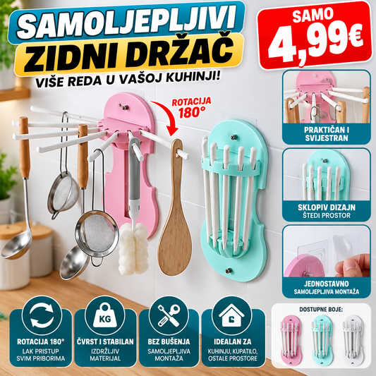 SAMOLJEPLJIVI ZIDNI DRŽAČ