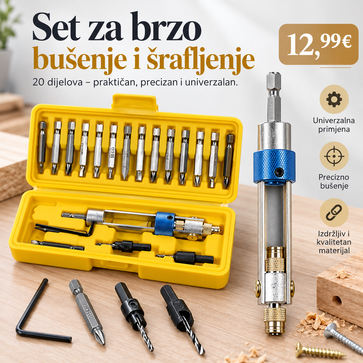 Set za brzo bušenje i šrafljenje