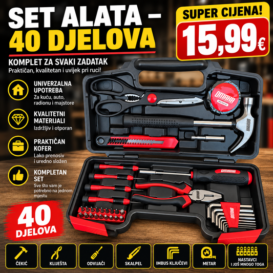 SET ALATA – 40 DJELOVA