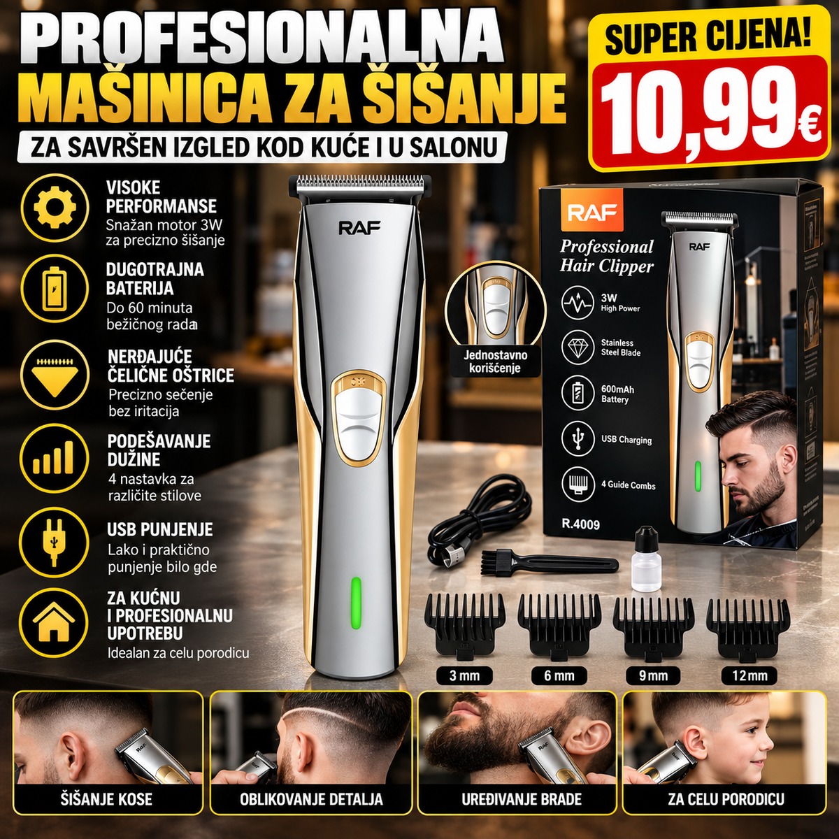 RAF – Profesionalna Mašinica za Šišanje