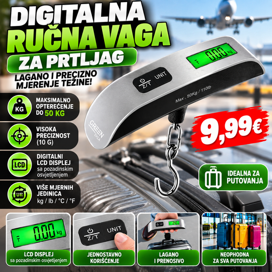 Digitalna ručna vaga za prtljag – do 50 kg