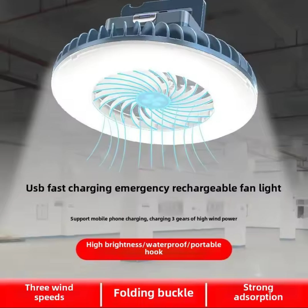 Prenosivi Ventilator i Kamp Svijetlo 2u1