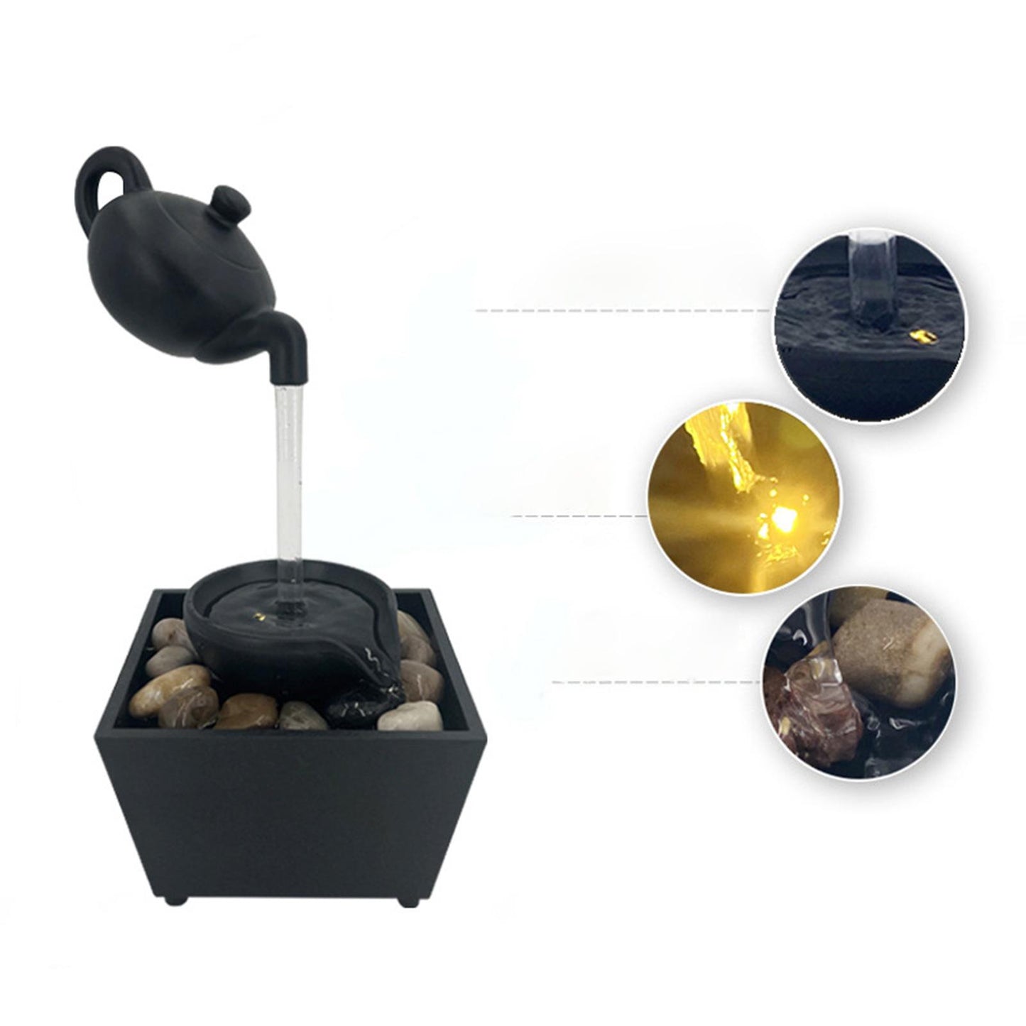 LED Fontana sa kamenjem – opuštajuća dekoracija za vaš prostor