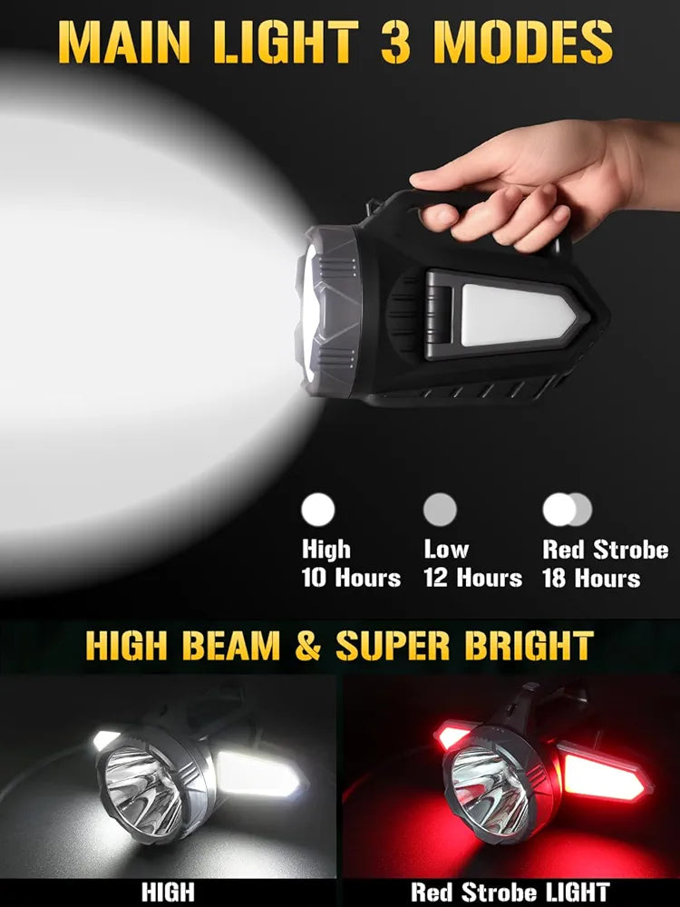 Snažna LED ručna lampa sa solarnim punjenjem