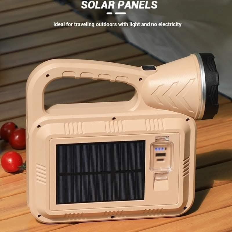 Solarna ručna led lampa sa solarnim i usb punjenjem