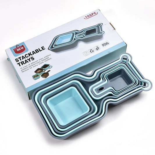 Set mjernih posuda – 10 djelova (Stackable Trays)