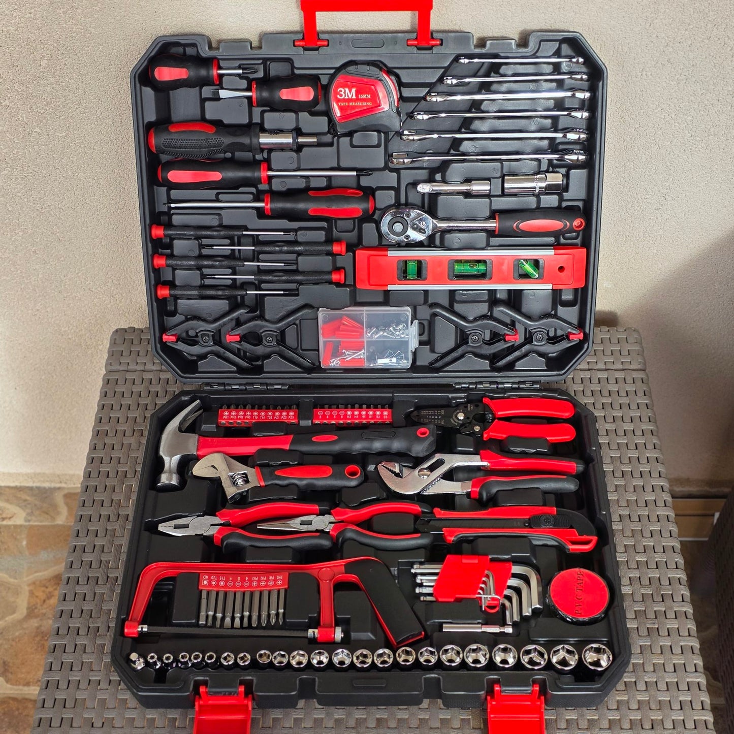 Komplet Alata 258 djelova u koferu – Univerzalni set za kuću, auto i radionicu