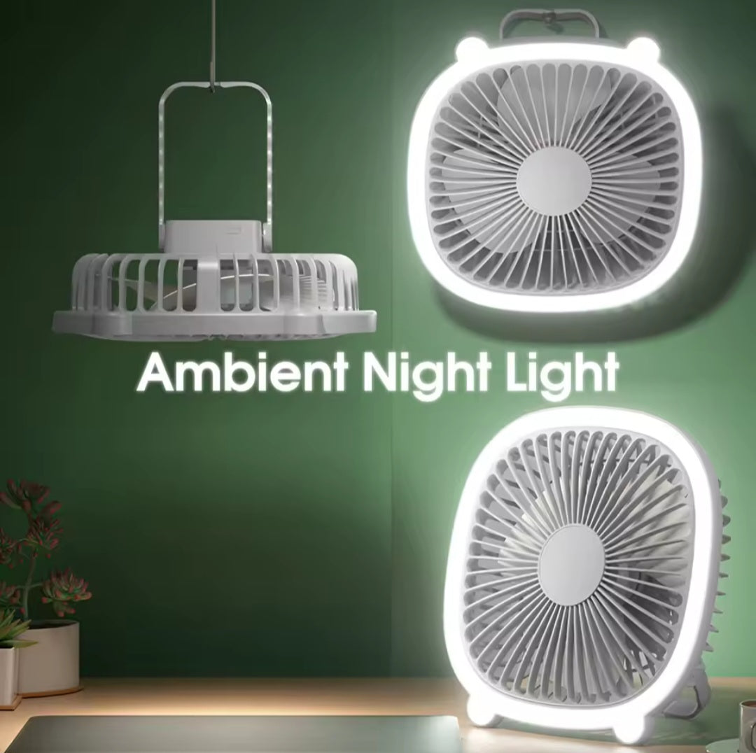 Prenosivi USB Ventilator sa LED Svetlom – Kompaktan, Snažan i Sladak