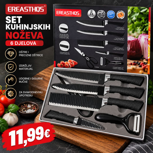 Set kuhinjskih noževa – 6 djelova