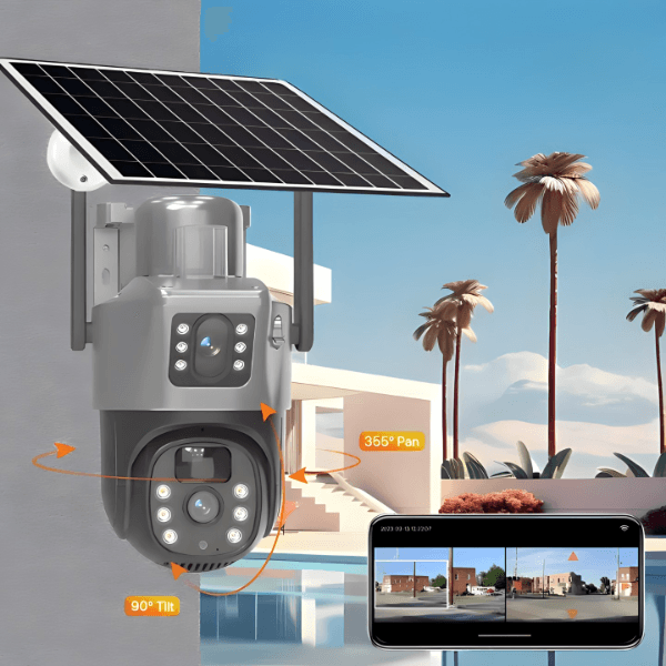 Solarna 4G kamera sa 2 sočiva – Radi na SIM karticu