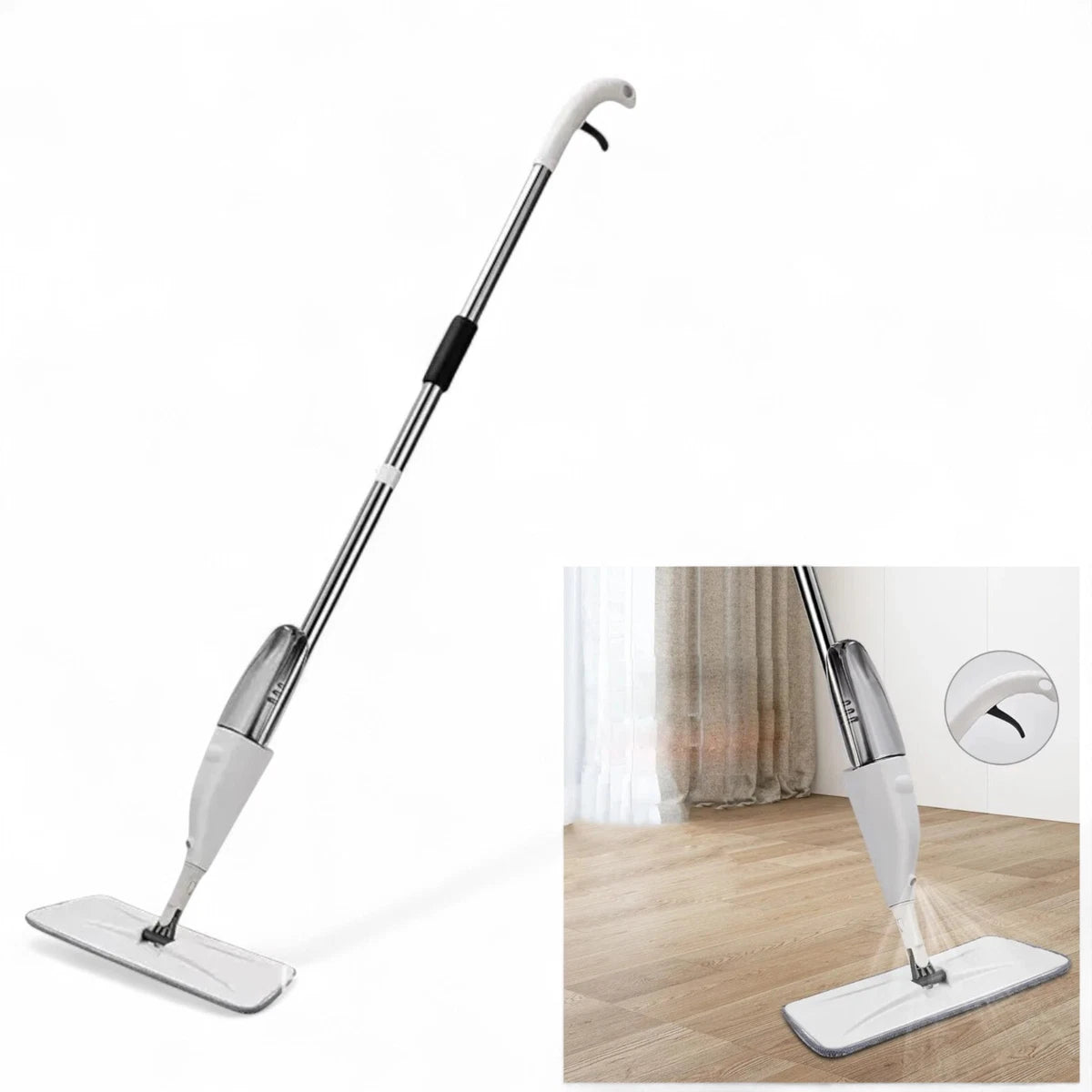 Sprej mop sa rezervoarom za vodu – brzo i lako čišćenje bez kante