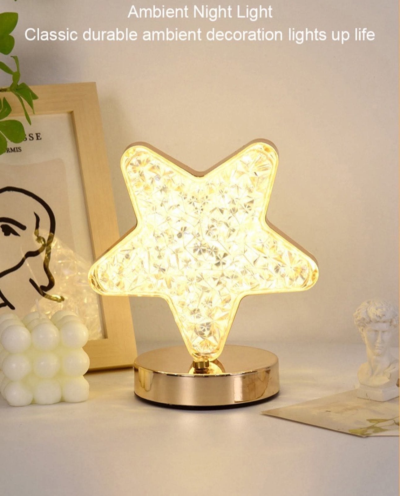 LED Kristalna stona lampa