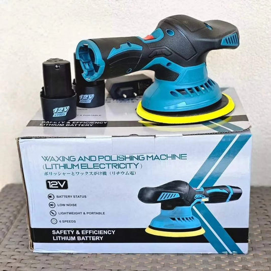 Aku ekscentrična polirka sa dvije baterije od 12V (2Ah)