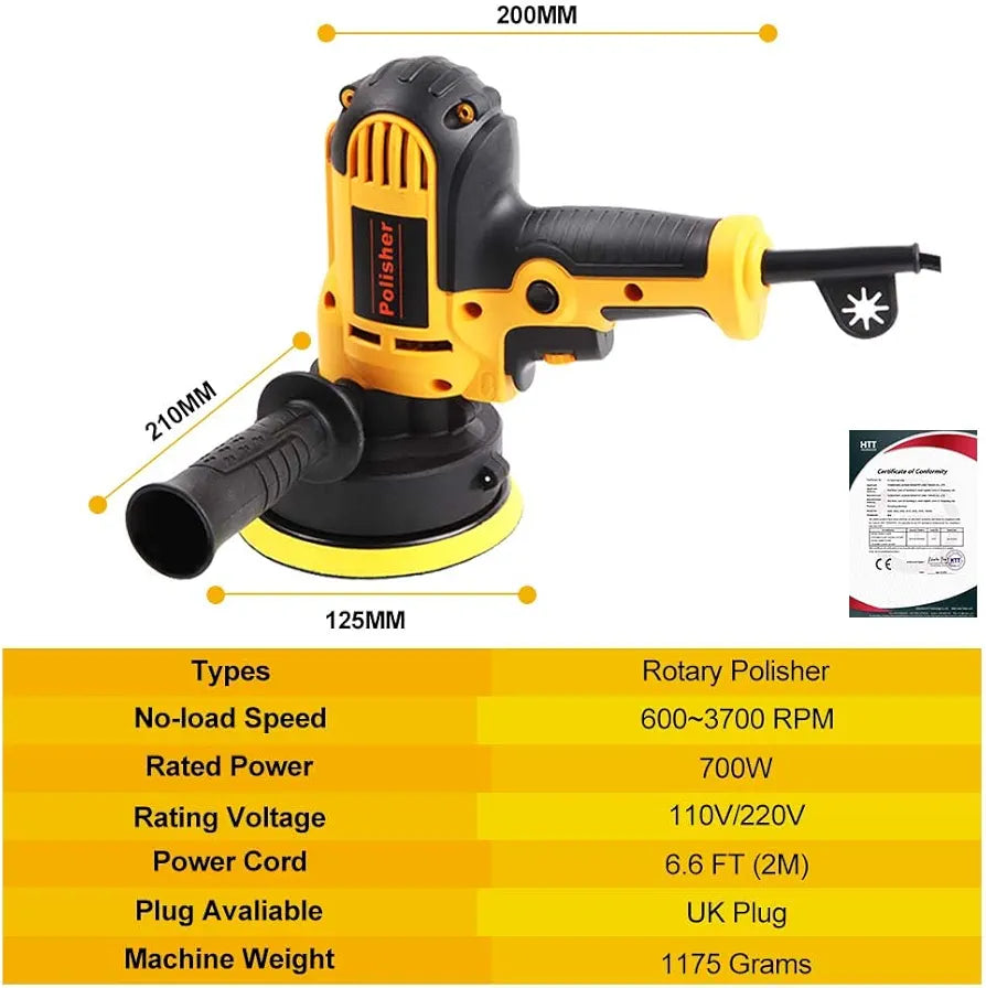 Električna polir mašina 700W – 125 mm