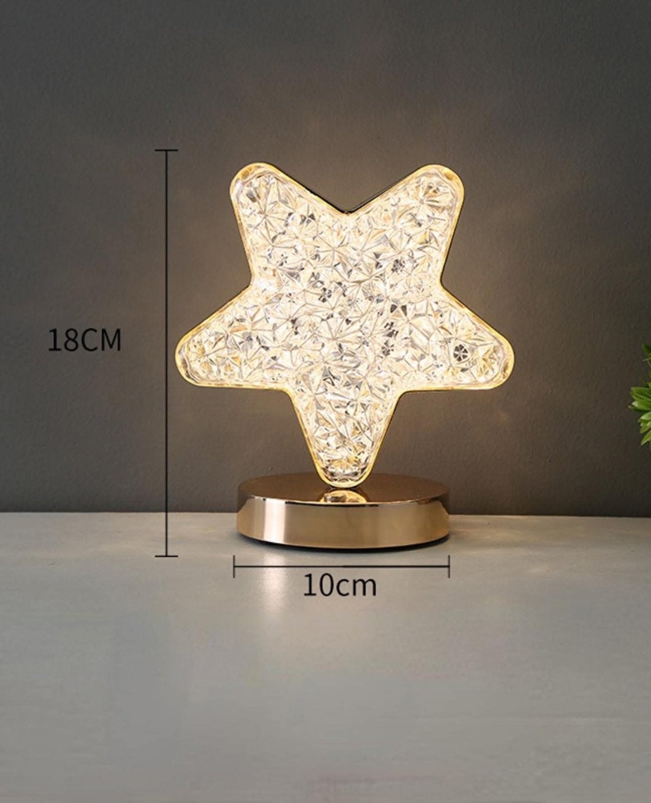 LED Kristalna stona lampa