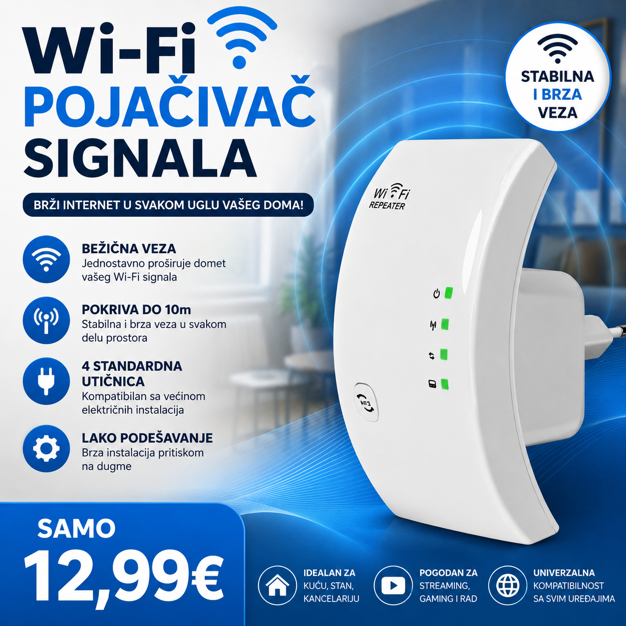 WIFI pojačivač signala za internet
