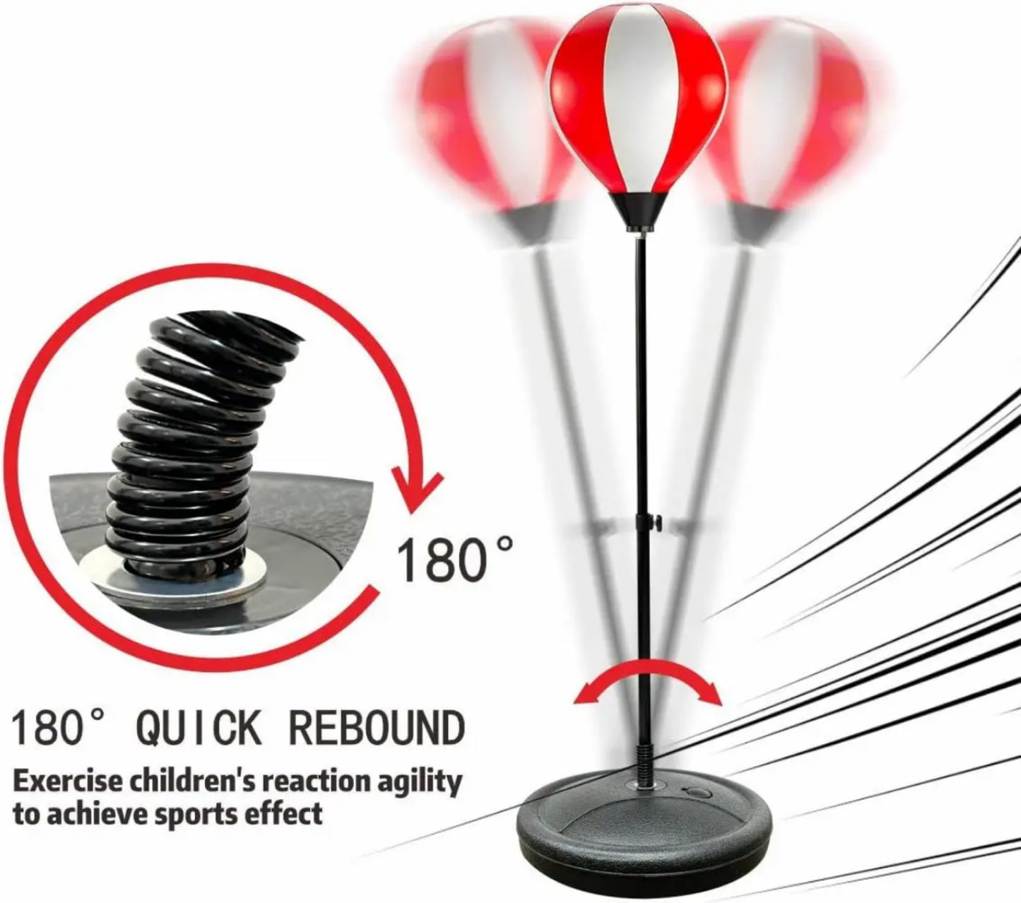 DJEČIJI BOKS SET – PODESIVA VISINA 105 cm + RUKAVICE I PUMPA
