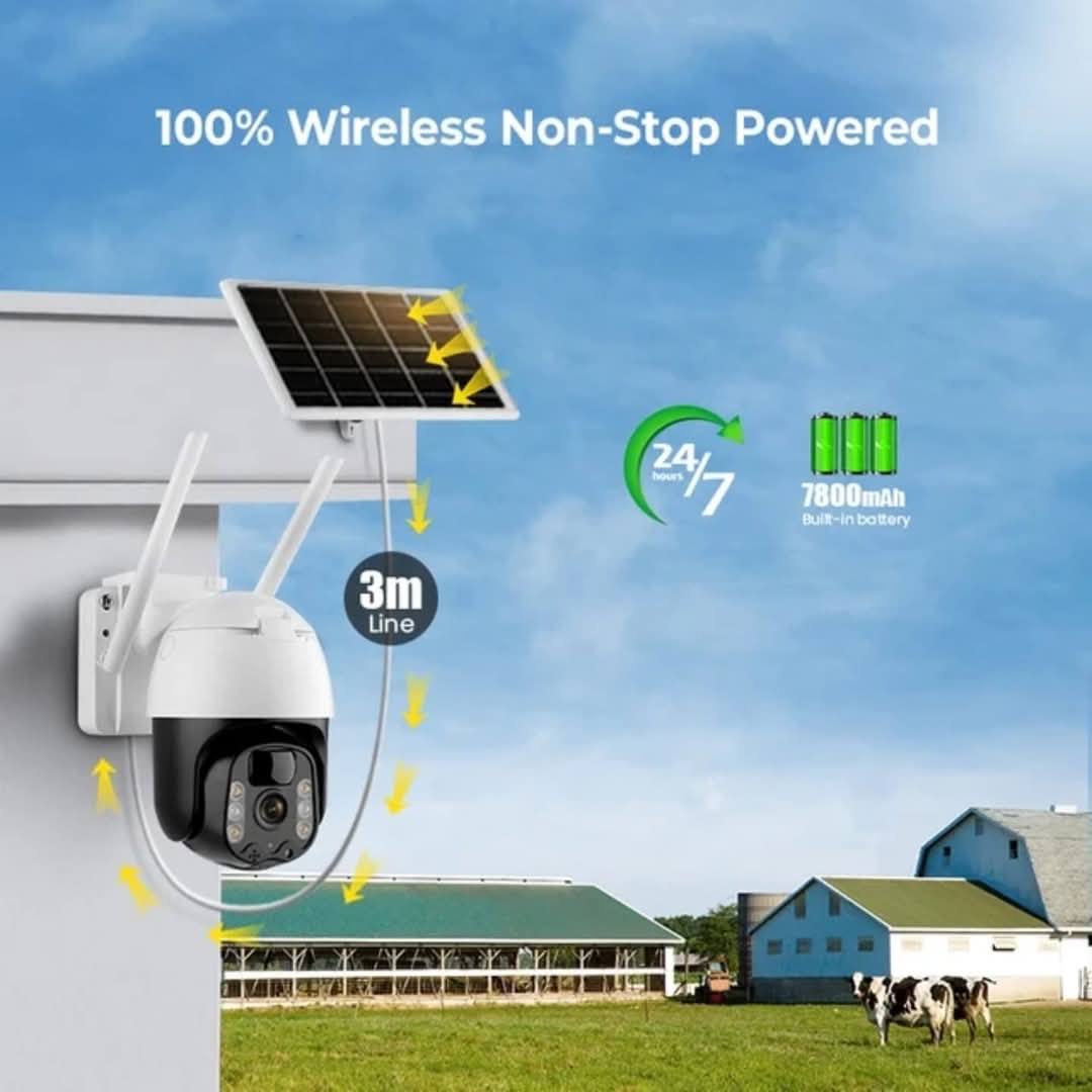 Solarna rotirajuća WiFi smart kamera 1080p 5Mpx