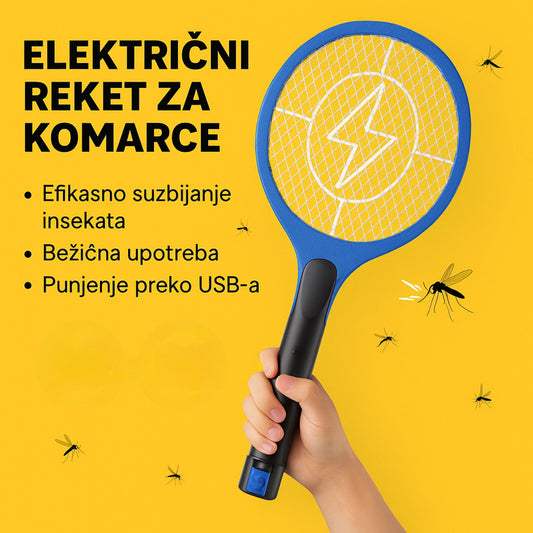 Električni reket protiv komaraca Wellmix (punjivi, Bivolt)