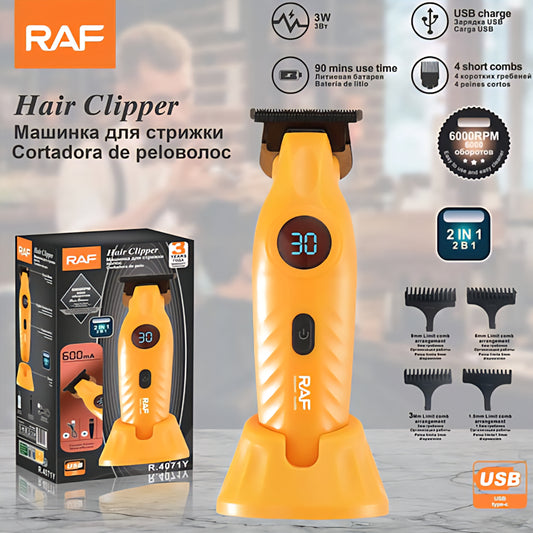 RAF – Profesionalna Mašinica za Šišanje (USB, 6000 RPM)