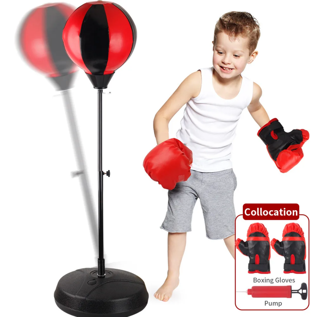 DJEČIJI BOKS SET – PODESIVA VISINA 105 cm + RUKAVICE I PUMPA