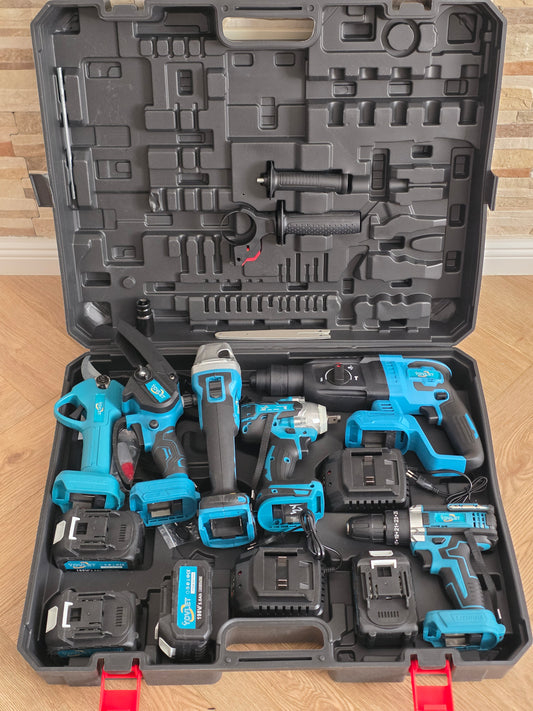 PROFESIONALNI AKU SET ALATA 6u1 – 198V / 5.0Ah