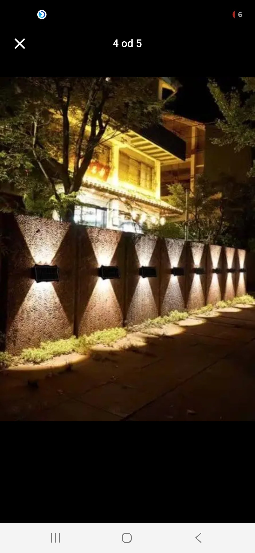 Solarna zidna lampa – LED osvjetljenje, automatsko uključivanje, IP65